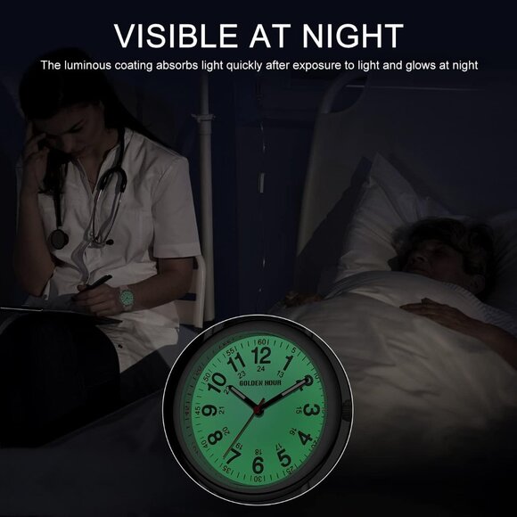 Waterproof Nurse Watch for Medical Professionals, Students Women Men - Picture 6 of 7